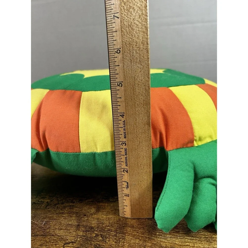 Vintage Pier 1 Imports Turtle Plush Pillow Retired HTF Tropical Decor 17 Inch